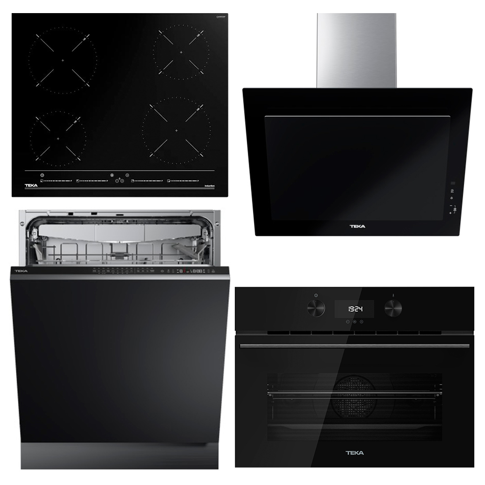 Комплект Teka (DFI 46950, DVT 68660 TBS BLACK, HLC 8440 C FULL BLACK, IBC 64010 MSS BLACK)
