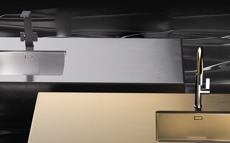 I-SINK 95 DX мойка и смеситель, управляемый с сенсорной панели Teka