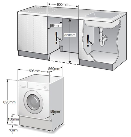 Установка стиральной машины