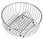 Круглая корзина из нержавеющей стали Teka 40199054