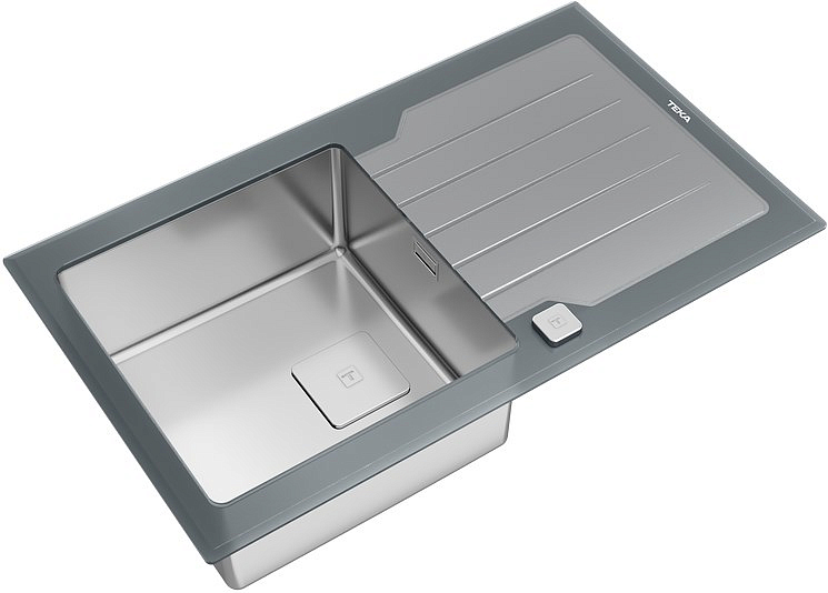 Врезная раковина Teka Diamond RS15 1B 1D 86 STONE GREY preview 2