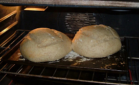 Приготовление хлеба в духовом шкафу ТЕКА HLB 85-G1 P на камне для выпечки из кордиерита