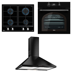 Комплект Teka (HRB 6400 ATS SILVER, GZC 64300 XBN BLACK, DBB 60 BLACK)