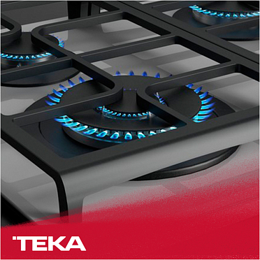 Съёмные горелки чёрного цвета Sabaf HE