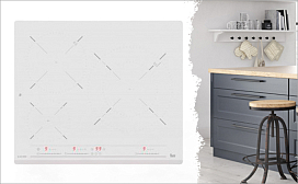 Кухня в белом цвете с экономией 25%