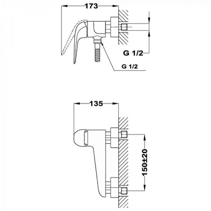 Смеситель для душа Teka Itaca 672310200 preview 2