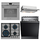 Комплект Teka (DFI 46950, TL 6310 STAINLESS STEEL, GZC 64320 STEAM GREY, HLB 8600 STEAM GREY)