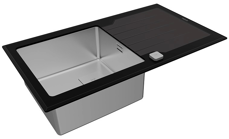 Врезная раковина Teka Diamond RS15 1B 1D 86 BLACK preview 5