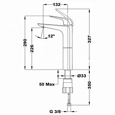 Смеситель для раковины Teka Itaca 673660210
